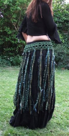 Skirt Accessories, Fringe Belt, Baba Jaga, Rocker Outfit, Pixie Skirt, Stitch Hoodie, Emo Dresses