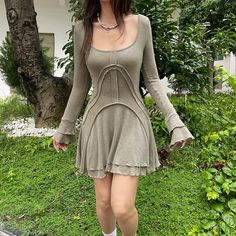 SIZE Length/cm Bust/cm Waist/cm Hips/cm Shoulder/cm Sleeve/cm S 76 72-82 60-70 / / 62 M 78 76-86 64-74 / / 63 L 80 80-90 68-78 / / 64 NOTE: 1. Please strictly follow the size chart to select the size. Do not select directly according to your habits.2. Still not sure about size? We'd love to advise based on your measurements of bust, waist and hip.3.The size may have 2-3cm differs due to manual measurement. Please note when you measure. Y2k Long Sleeve Dresses For Winter, Y2k Long Sleeve Winter Dresses, Y2k Mini Dress For Fall, Fall Y2k Mini Dress, Y2k Style Fitted Long Sleeve Mini Dress, Y2k Fitted Long Sleeve Mini Dress, Y2k Long Sleeve Fitted Mini Dress, Fitted Long Sleeve Y2k Mini Dress, Y2k Long Sleeve Mini Dress For Summer