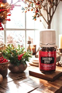 Young Living Christmas Spirit Essential Oil  5ml  Use with Essential Oil Diffuser  Add to Spray Bottle to Spritz on Christmas Tree, Clothes, or The Home  Perfect Home Essentials for The Holidays House Smells, Essential Oil Blends