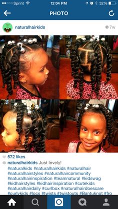 Cute Lil Girl Hairstyles, Kid Braid Styles, Toddler Hairstyles Girl, Natural Hairstyles For Kids, Girls Natural Hairstyles, Girls Hairstyles Braids, Black Kids Hairstyles