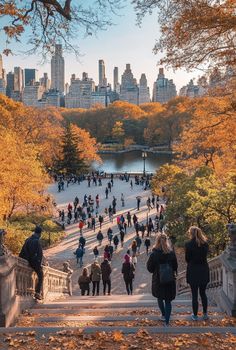 Central Park Nyc Autumn, City Adventure Aesthetic, Autumn In Central Park, Central Park In Autumn, Central Park In The Fall, City Autumn Aesthetic, Nyc In The Fall Aesthetic, Fall In New Jersey, Thing To Do In Fall