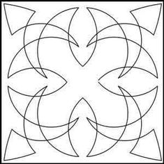 a black and white image of an abstract design with arrows in the shape of a flower