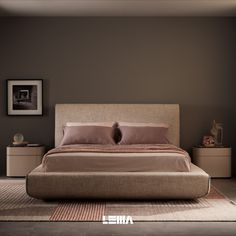 #bed #letto Upholstered Bed, Upholstered Beds, Contemporary Interior, Bed Frame, Geometry, Bed, Design