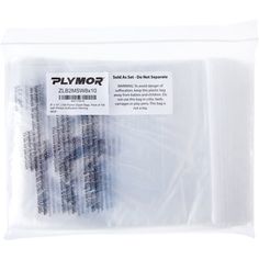 plymor screws in plastic bag on white background