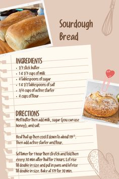 a recipe for sourdough bread with instructions