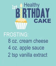 a poster with the words frosting, cream cheese and apple sauce