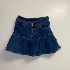 Never Worn! Nwot Denim/Jean Y2k Skirt Flared Denim Skirt, Frilly Skirt, Y2k Skirt, Flared Mini Skirt, Jeans Y2k, Denim Flares, Denim Mini, Jean Skirt, Denim Mini Skirt