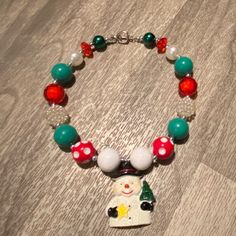 New Girls Boutique Bubblegum Beaded Holiday Christmas Snowman Necklace Snowman Necklace, Kids Accessories Jewelry, Bubblegum Beads, Girls Boutique, New Girl, Holiday Christmas, Christmas Snowman, Bubble Gum, Kids Accessories