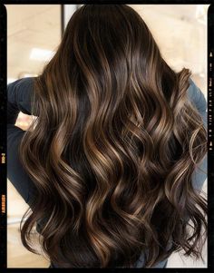 Glossy Caramel Highlights Dark Brown Hair With Highlights, Highlights For Dark Brown Hair, Cinnamon Hair, Caramel Drizzle, Hair With Highlights, Brown Hair Inspo, Recipes Chocolate, Dark Hair With Highlights, Caramel Hair