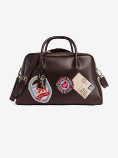 Duffle 48H - E-SHOP - Ready-to-Wear | Maison Schiaparelli Small Leather Accessories, Virtual Stylist, The Hand, Leather Items, Duffel Bag, Leather Accessories, Luxury Bags, Calf Skin, Duffle Bag