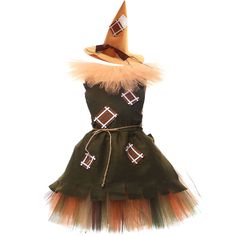 The Wizard of Oz Movie Scarecrow Kids Children Brown Dress Party Carnival Halloween Cosplay Costume · Material: Polyester · Including: Dress + Hat · Size chart: Size(cm) Length Bust Height S 50 40-55 90-105 M 55 45-60 105-115 L 60 48-66 115-125 XL 65 50-70 125-140 XXL 70 52-75 140-155 Womens Wizard Of Oz Scarecrow Costume, The Wizard Of Oz Scarecrow, Farm Costumes, Scarecrow Cosplay, Wizard Of Oz Costumes, Scarecrow Tutu, Scarecrow Wizard Of Oz, The Wizard Of Oz Costumes, Wizard Of Oz Scarecrow