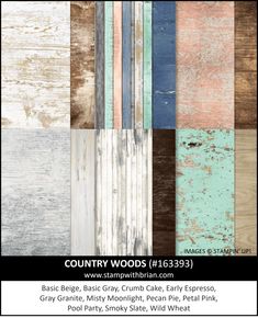 an assortment of wood textures in various colors