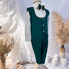 Itty Bitty Toes - Premier Online Children's Boutique Pleated Slacks, Wedding Motif, Layered Bow, Vest Set, Suspenders Set, Pants White, Children's Boutique, Green Wedding