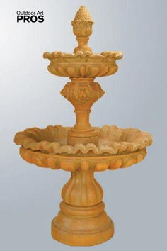 Elegant Venezia Two Tier Fountain in a garden setting with cascading water, perfect for adding timeless charm to patios, courtyards, and small outdoor spaces. This classic fountain enhances any European-style garden, creating a peaceful retreat with its tranquil water feature. Cascading Water Feature, Classic Fountain, Backyard Paradise, Water Fountains, Fire Features, Garden Fountains, Water Feature