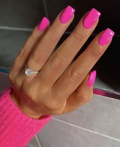 Cute Pink Nails, Smink Inspiration, Cute Gel Nails, Pink Nail, Neon Nails, Dipped Nails, Classy Nails, Fancy Nails