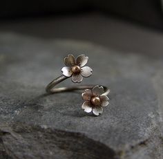 Cherry Blossom Adjustable Branch Ring Rings Gifts, The Bling Ring, Branch Ring, Lotus Blossom, Toe Ring, Cute Rings, Metal Clay, Simple Jewelry, Toe Rings