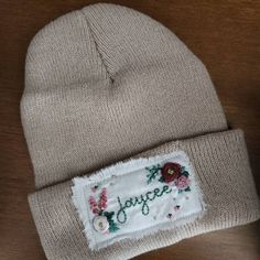 Custom Name Beanie, Name Gift for Kids, Personalozed Gift, Hand Embroidered Beanie, Children's Beanie, Personalized Hat, Custom Winter Hat - Etsy Winter Cotton Hat With Letter Embroidery, Personalized Hat, Personalized Hats, Embroidered Beanie, Hat Custom, Name Gifts, Skull Cap Beanie, Gift For Kids, Style Expert