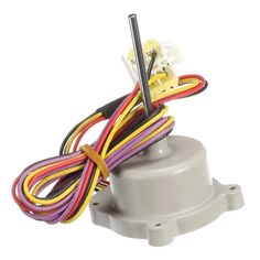 an electrical device with wires and wires attached to the back of it, on a white background