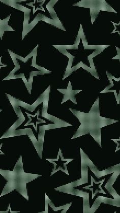 a black and white pattern with stars on it