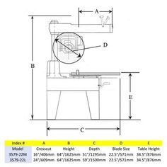 the drawing shows an image of a machine with measurements