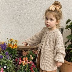 A light and airy bubble knit cardi in soft cotton and bamboo. Baby Girl Knitted Sweaters, Bubble Cardigan, Bubble Stitch, Baby Dress Embroidery, Artisan Shop, Crochet Hooded Scarf, Clothes For Children