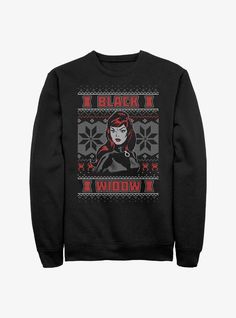 50% Cotton  50% PolyesterWash cold; dry lowImportedListed in men's sizes Hawkeye Christmas Sweater, Hawkeye Christmas, Marvel Black Widow, Black Widow Marvel, Hawkeye, Black Widow, Christmas Sweatshirts, Ugly Christmas, Christmas Sweater