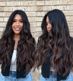 (paid link) Explore at house ombre hair color for black hair products and hair dyes. pick from a range of blonde, brown ... Highlights For 2023, Chocolate Balayage Hair, Dark Chocolate Balayage, Chocolate Balayage, Dark Brown Hair With Highlights, Dark Ombre Hair, Black Hair Ombre, Brown Hair Inspiration