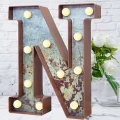 PRICES MAY VARY. 【Unique Rust Metal Effect Design】Vintage style painted design, different from other pure color marquee signs. Industrial-style marquee light up letters are a good home decoration even if they are not lit. 【DIY Combination】Just choose your preferred lighted letters from the list,you can choose from the whole A-Z alphabet letter signs. Create your own words and phrases to light up your home.Such as for arbitrary combination into I LOVE U, HOME, MARRY ME, HAPPY etc,Also you can cho Lighted Letters, Signs For Christmas, Paris Party Decorations, Girls Bedroom Wall Decor, Initial Decor, Led Letters, Birthday Party Home, Lighted Marquee Letters, Style Letters