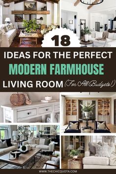 the best modern farmhouse living room decor ideas