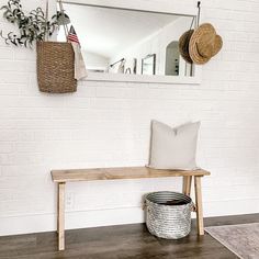 Simple DIY Farmhouse Bench in 3 Easy Steps — The Simply Distressed Simple Diy Bench, Farmhouse Table With Bench, Making A Bench, Window Benches