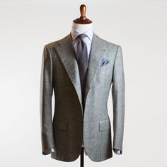 Prince-of-Wales single breasted suit, 11oz flannel | No Man Walks Alone