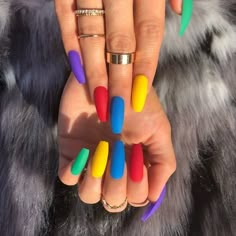 Patrick Nagel, French Pedicure, Nagellack Trends, Colorful Nail Art, Nail Polish Trends, Summer Acrylic Nails, Rainbow Nails, Nail Nail, Nails Done