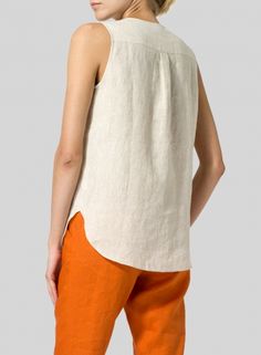 Linen Surplice V-Neck Blouse Casual Linen Tank Vest, Everyday Linen Sleeveless Tank Top, Sleeveless Linen Top For Everyday, V-neck Linen Summer Vest, Casual Flax Linen Tank Top, Casual Linen Beach Vest, Everyday Sleeveless Linen Tank Top, V-neck Linen Vest For Summer, Casual Sleeveless Flax Tank Top