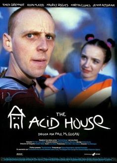 the movie poster for the film, the acid house with an image of a man and woman