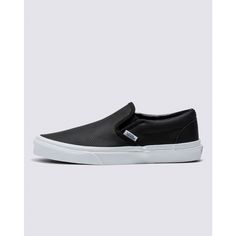 Black Leather Slip-ons For Streetwear, Classic Leather Vans Sneakers, Classic Round Toe Slip-ons For Streetwear, Classic Vans Slip-ons, Classic Black Low-top Slip-ons, Classic Slip-ons With Vulcanized Sole For Streetwear, Face Profile, Vans Store, Dramatic Style