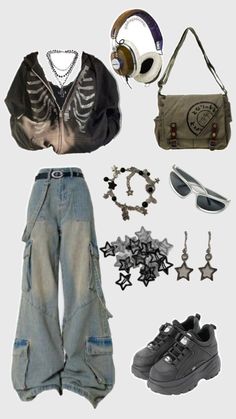 Y2k Alternative Fashion, Punk Outfits, Fashion Inspiration Design, Swaggy Outfits, Cute Everyday Outfits, Alternative Outfits