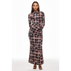 Multicolored (86% Nylon, 14% Spandex). Cocktail Dresses. Crew Neck. Long Sleeve. Pull On. Shoulder to Hemline Length: 57". Imported. Shibori Dress, Rent The Runway, Shibori, Black Print, Cocktail Dresses, Blue Black, Cocktail Dress, Spandex, Crew Neck