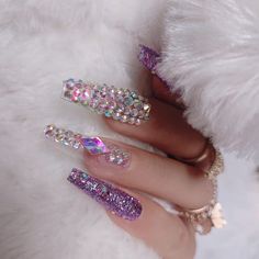 PRICES MAY VARY. 1.[Package] clear purple Fake nails contain 24pcs， have 12 different sizes ,glue sticker and one nail file 2.[Suitable occasion]Perfect to be used on wedding ,prom ,dating, and they also suitable for Halloween, Christmas ,Valentine's Day Wonderful gift 3.[Easy to Use] select the right sizes of our nails and apply our nail adhesive tape on, then press on your nails for 10 seconds. 4.[Quality Material] false nails are made of quality acrylic material, non-toxic and gentle to your Nails Gems, Purple Press On Nails, Best Press On Nails, Nail Art For Kids, Queen Nails, Modern Nails, Nail Care Tips, Wedding Nails For Bride, Nails For Women