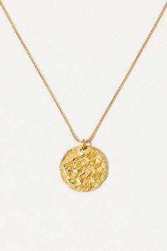 Lion's Gate Coin Necklace – Child of Wild Gold Lion Necklace, Lion Symbolism, Lion Jewelry, Lions Gate, Ancient Greek Coin, Lion Necklace, Unique Symbols, Gold Lion, Greek Coins