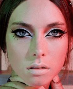 70s Make Up, 70’s Makeup, 70s Disco Makeup, Alien Make-up, 1970s Makeup, Editorial Make-up