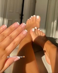 Strong Healthy Nails, Spring And Summer Outfits, Gel Toe Nails, Acrylic Toe Nails, Pink Ombre Nails, Nail It, Nail Care Routine, Daily Nail, Work Nails