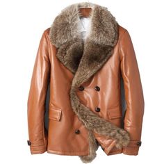 RACCOON FUR LEATHER JACKET – Pisani Maura Aviator Leather Jacket, Mens Fur Coat, Peacoat Men, Fur Leather Jacket, Mens Fur, Duck Down Jacket, Coat Men, White Duck, Down Jackets