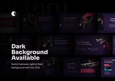 dark background available for powerpoint slideshows and presentation templates, with the title'dark background available for powerpoint slideshow '