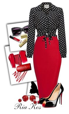 Polka Dot Clothing, Polka Dot Style, Gothic Chic, Church Fashion, Skandinavian Fashion, Jewelry Clothing, Stylish Work Attire, Fall Outfit Ideas, Classy Work Outfits