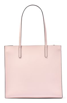 Carry your essentials in this chic pebbled leather tote bag by Marc Jacobs featuring a divider zip pocket to keep things organized. 13.4" L x 12.4" H x 5.7" D 10" strap drop Open top Dual shoulder straps Dual interior compartments with center zip-pocket divider Leather Imported Pink Textured Leather Bag For Daily Use, Everyday Pink Textured Leather Bag, Modern Pink Textured Leather Bag, Leather Tote Bag, Pebbled Leather, Leather Tote, Marc Jacobs, Zip Pockets, Nordstrom