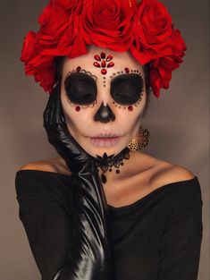 Mexican Catrina Makeup, Hallowing Makeup, Muerte Makeup, Katrina Makeup, Hallowing Costumes, Makijaż Sugar Skull, Muertos Makeup