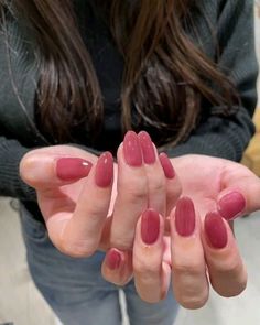 Nara Smith Nails, Coral Jelly Nails, Muted Pink Nails, Jell Nails, Flash Nails, Hello Nails, Subtle Nails