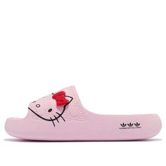 (WMNS) adidas x Hellow Kitty Adilette Ayoon Slides 'Pink' IH2680 Trendy Non-slip Pink Slides, Pink Casual Slides With Round Toe, Pink Round Toe Casual Slides, Pink Sporty Slides With Round Toe, Pink Non-slip Slides, Pink Non-slip Flat Slides, Sporty Pink Slides With Round Toe, Casual Pink Non-slip Slides, Casual Pink Synthetic Slides