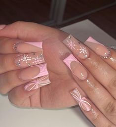 Pink Xmas Nails, Acrylic Nails Nude, School Nails, Short Square Acrylic Nails, Exotic Nails, Nail Idea, Soft Nails