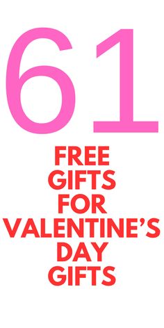 the number 611 for valentine's day gifts is shown in pink and red